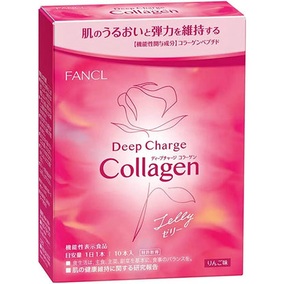 FANCL Deep Charge Collagen Jelly 10 Sticks for 10 Days 3000 mg Peptide Collagen